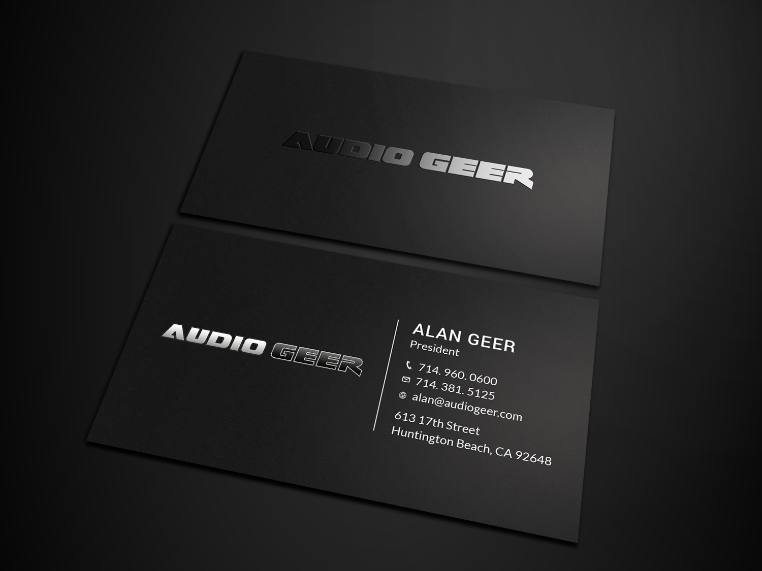 Business Card Design by Tripti Ranjan Gain for Audio Geer, Inc | Design #20306966