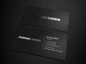 Business Card Design by Tripti Ranjan Gain for Audio Geer, Inc | Design: #20306966