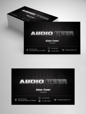 Business Card Design by vcreatived for Audio Geer, Inc | Design: #20307986