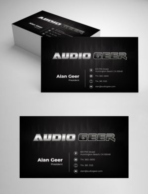 Business Card Design by vcreatived for Audio Geer, Inc | Design: #20307987