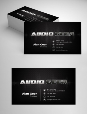 Business Card Design by vcreatived for Audio Geer, Inc | Design: #20307988