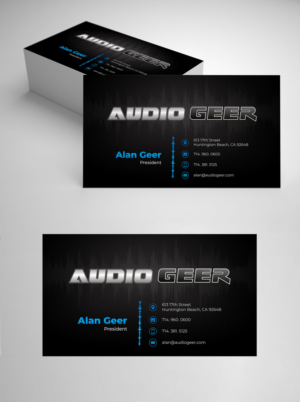 Business Card Design by vcreatived for Audio Geer, Inc | Design: #20308521