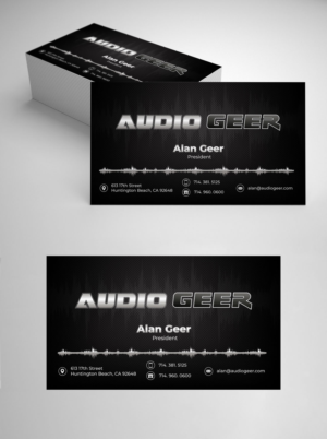 Business Card Design by vcreatived for Audio Geer, Inc | Design: #20308522