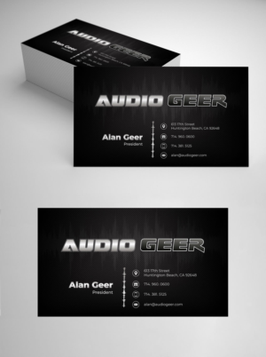 Business Card Design by vcreatived for Audio Geer, Inc | Design: #20308524