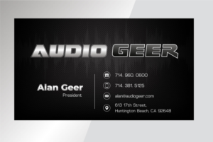 Visitenkarten-Design von vcreatived für Audio Geer, Inc | Design #20318665