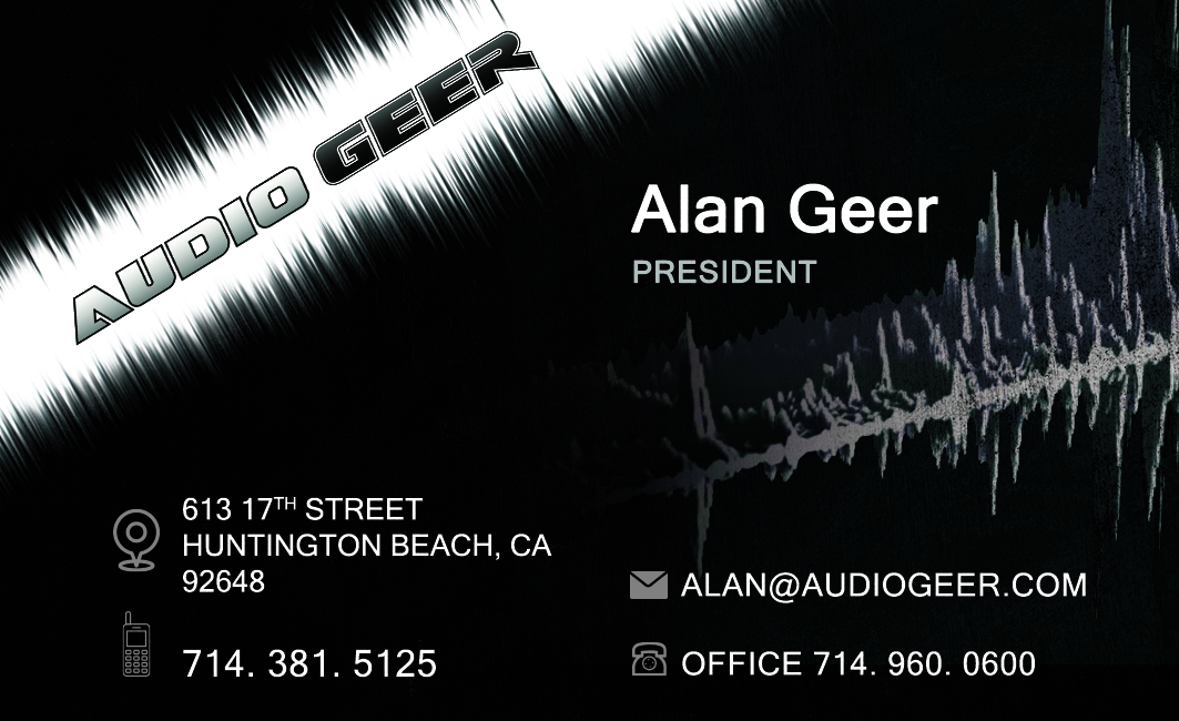 Business Card Design by mahmoud 88 for Audio Geer, Inc | Design #20318778