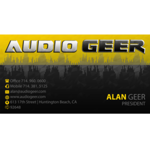 Visitenkarten-Design von DenisMarcura für Audio Geer, Inc | Design #20304607