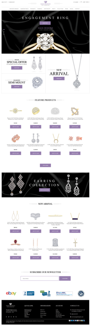 Responsive Mobile eBay Jewelry Template | Diseño Web por bdesigner9