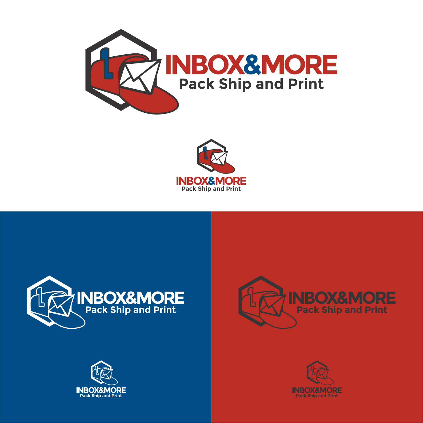 Elegant, Playful Logo Design for Inbox & More Pack Ship & Print, or