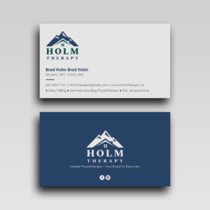 Business Card for a mobile physiotherapy company | Business Card Design by WebixBD