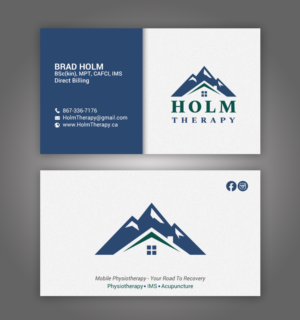 Business Card for a mobile physiotherapy company | Business Card Design by chandrayaan.creative