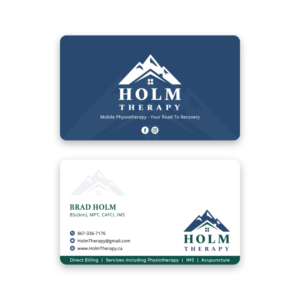 Business Card for a mobile physiotherapy company | Business Card Design by Bold Pixels