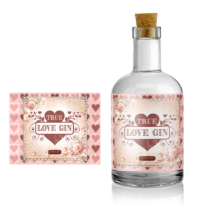 True Love Gin bottle label | Diseño de Etiqueta por SAI DESIGNS