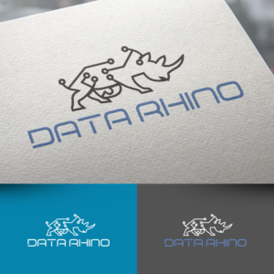 Data Rhino | Logo Design by rafaeldsgn