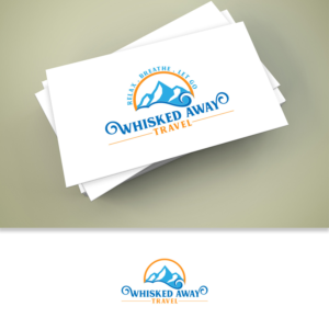 Whisked Away Travel - Relax. Breathe. Let go. | Diseño de Logo por ClearDesign