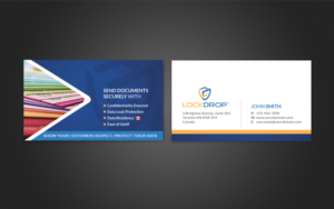 Lockdrop Founder & CEO Business Card | Business Card Design by  Artman