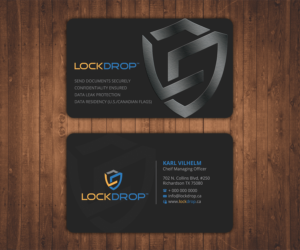 Lockdrop Founder & CEO Business Card | Business Card Design by Stylez Designz