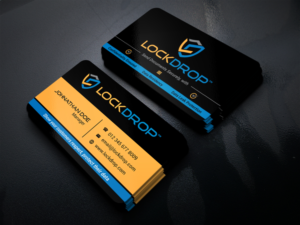 Lockdrop Founder & CEO Business Card | Business Card Design by JK18