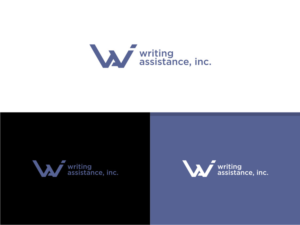 Writing Assistance, Inc. or WAI  or  both; optional tag line - Your source for writers | Logo Design by Atvento Graphics