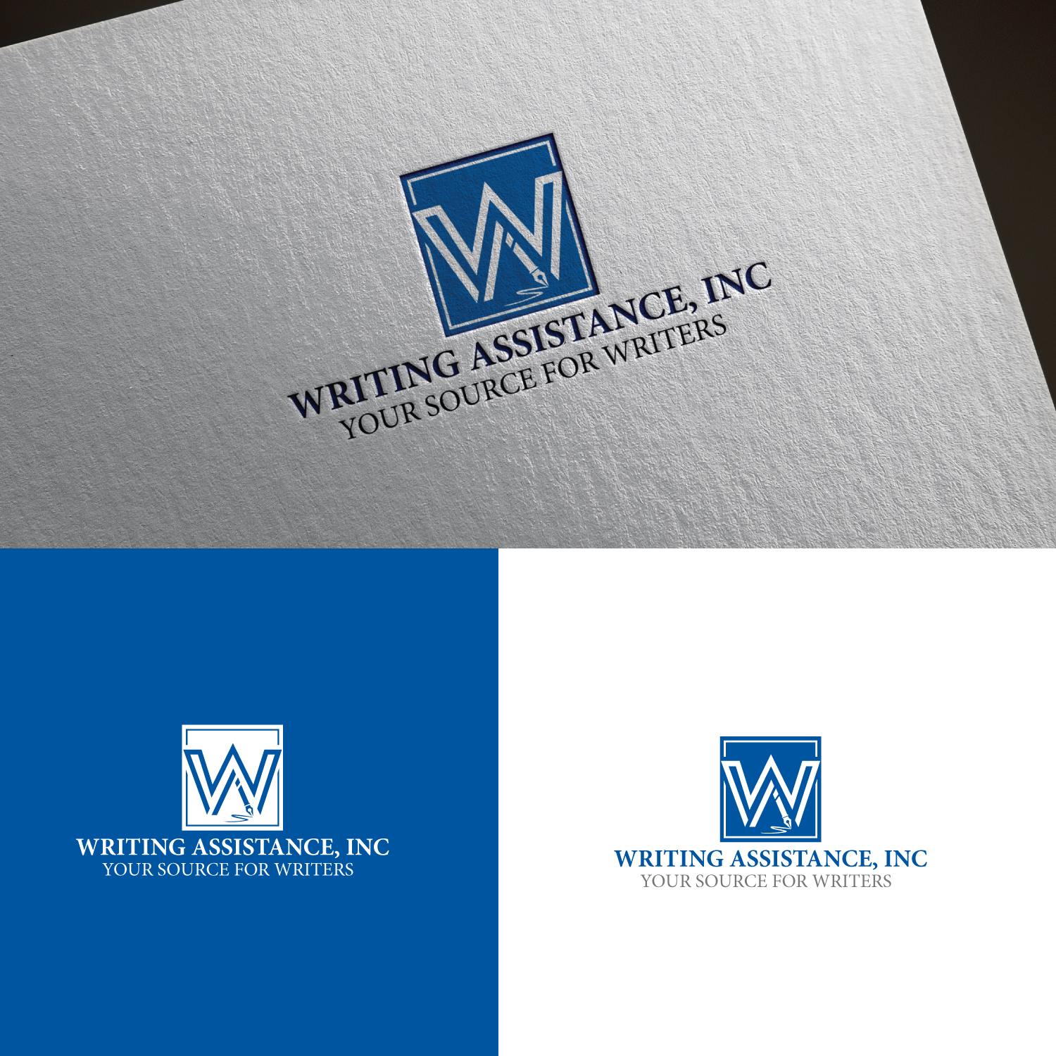 Logo Design by sankar999 for Writing Assistance, Inc. | Design #20305374
