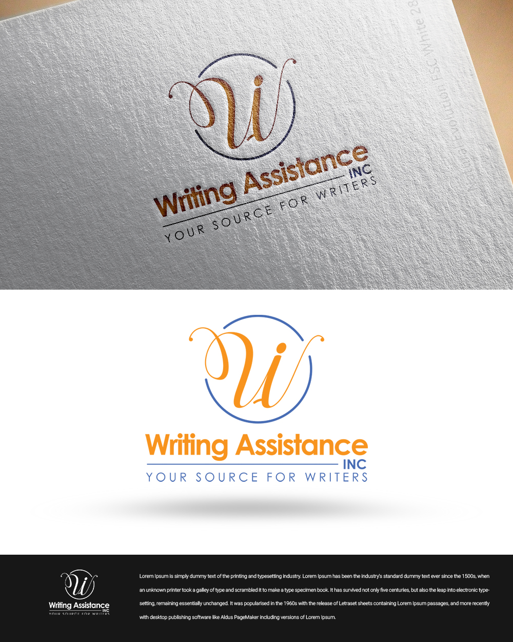 Logo Design by zingodesigns258 for Writing Assistance, Inc. | Design #20315913