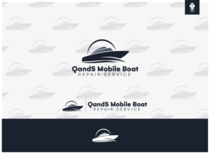 Logo Design by mngkw for QandS Mobile Marine Service  | Design: #20341919