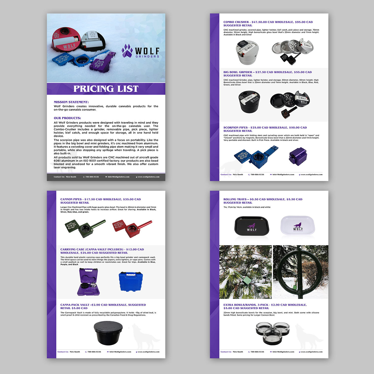 Catalogue Design by hih7 for Wolf Grinders Inc | Design: #20338427
