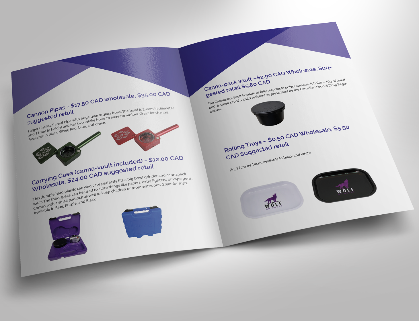 Catalogue Design by Shabnum Khan for Wolf Grinders Inc | Design #20327034