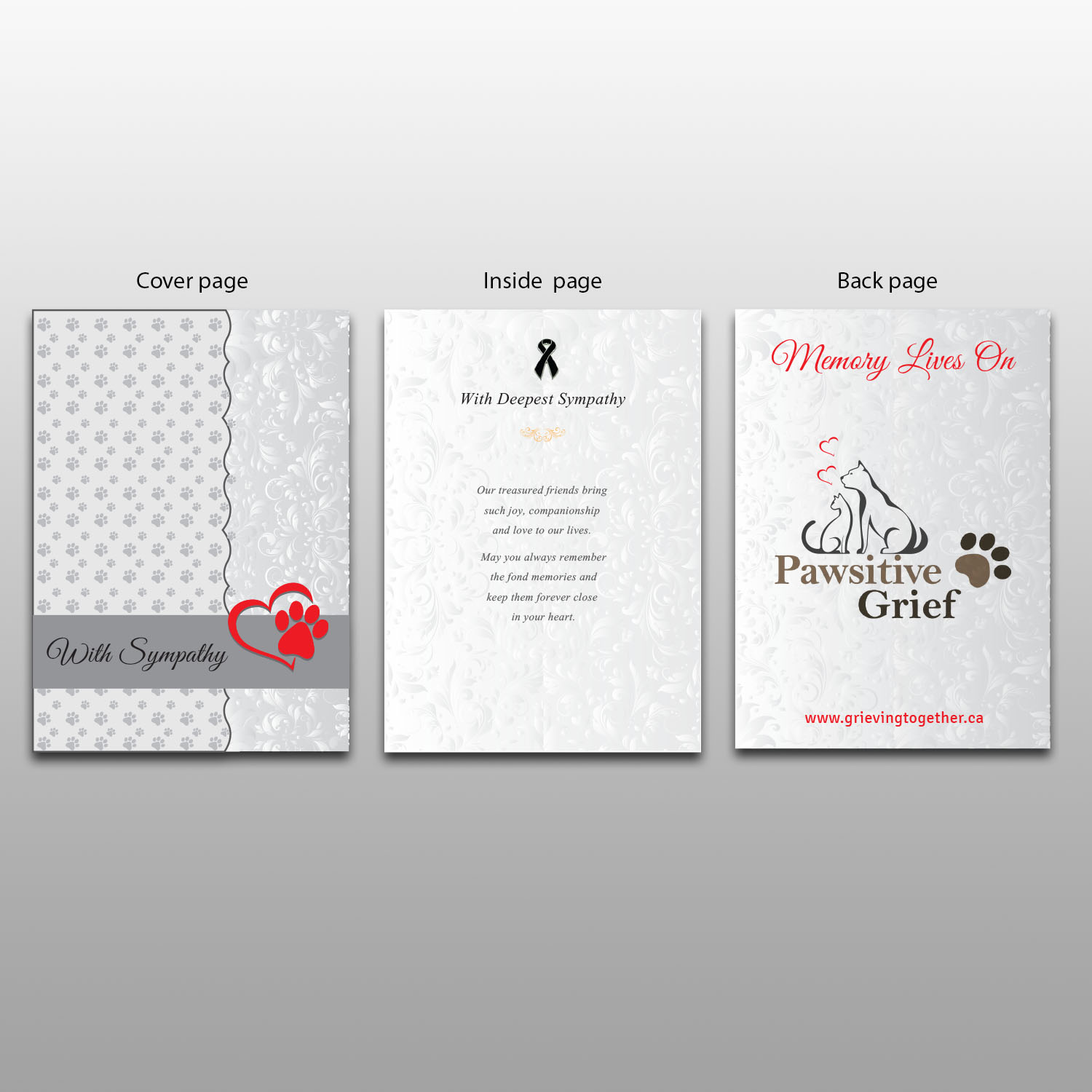 Schreibwaren-Design von Creative Jiniya für Grieving Together Inc. | Design #20369944