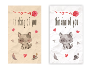 sympathy card for pets with lapel pin attached | Design de Papeterie par Alaya