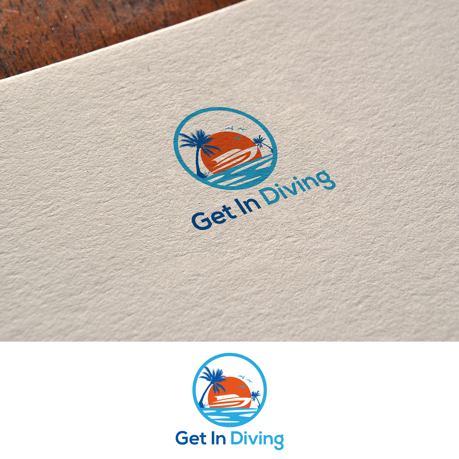 Diseño de Logo por DesignDUO para Get in Diving Ltd | Diseño #20350362