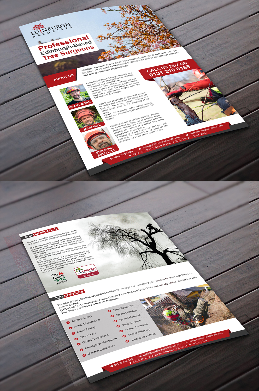 Flyer Design by debdesign for Edinburgh Arborists | Design #20332621