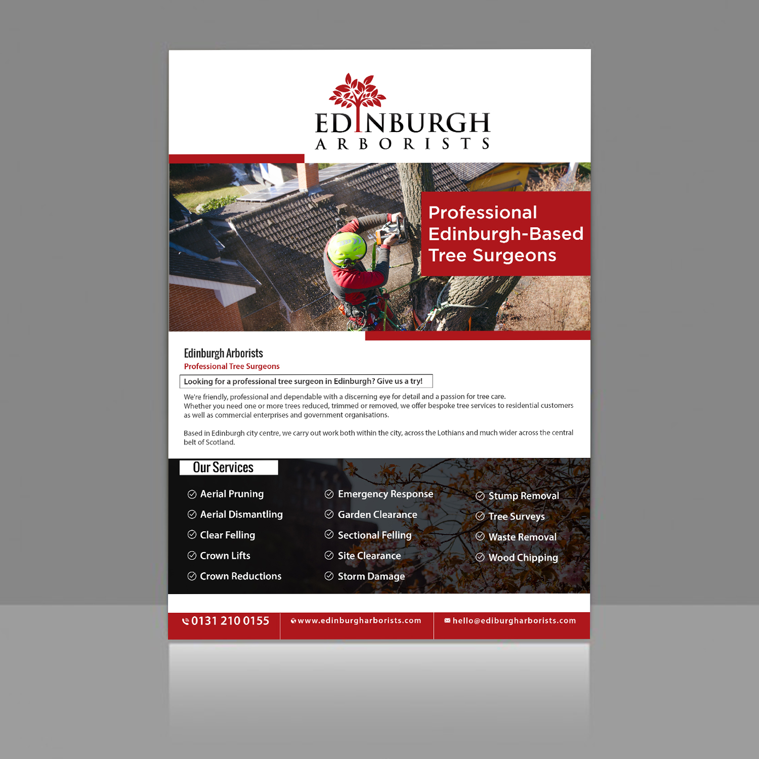 Flyer Design by debdesign for Edinburgh Arborists | Design #20332834