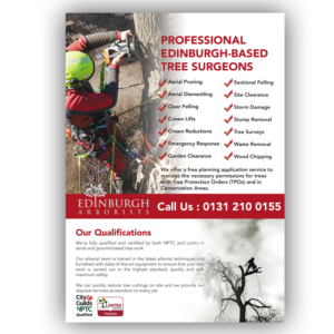 Flyer Design by pipra for Edinburgh Arborists | Design: #20331495