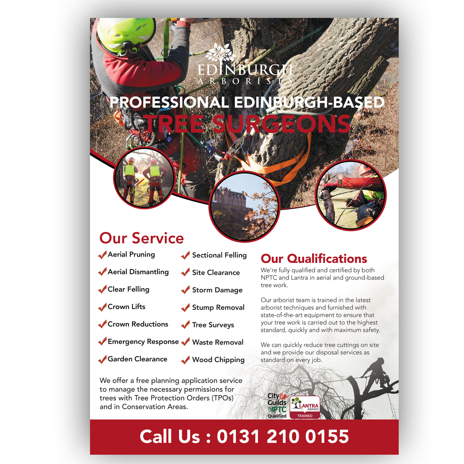 Flyer Design by pipra for Edinburgh Arborists | Design #20334072