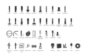  Icons for CAM Tool Manager App | Diseño Con Ícono por maricreatives