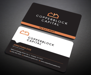 Business Card Design by Designers Hub for Copperblock Capital Corp. | Design: #20344815
