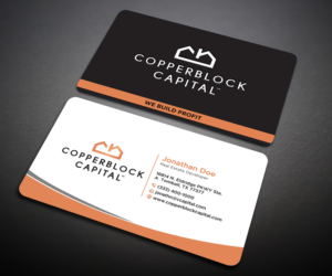 Business Card Design by Designers Hub for Copperblock Capital Corp. | Design: #20344904
