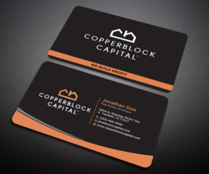 Business Card Design by Designers Hub for Copperblock Capital Corp. | Design: #20345030