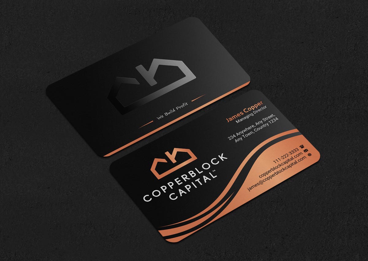 Business Card Design by INDIAN_Ashok for Copperblock Capital Corp. | Design #20348150