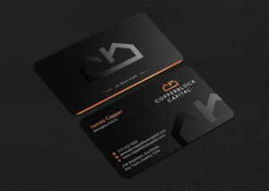 Design de Carte de Visite par INDIAN_Ashok pour Copperblock Capital Corp. | Design #20348153