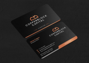 Business Card Design by INDIAN_Ashok for Copperblock Capital Corp. | Design: #20348179