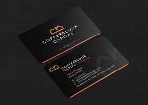 Business Card Design by INDIAN_Ashok for Copperblock Capital Corp. | Design: #20348188