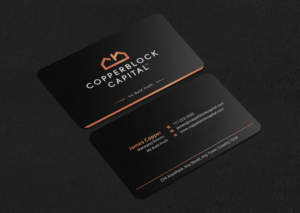 Business Card Design by INDIAN_Ashok for Copperblock Capital Corp. | Design: #20348189
