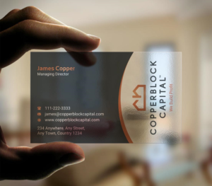 Business Card Design by INDIAN_Ashok for Copperblock Capital Corp. | Design: #20348437