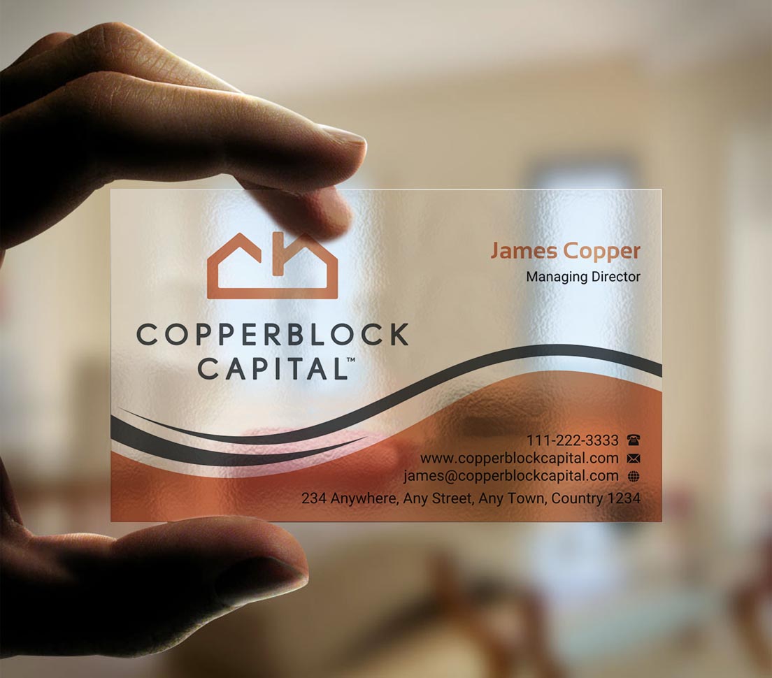 Business Card Design by INDIAN_Ashok for Copperblock Capital Corp. | Design #20348443