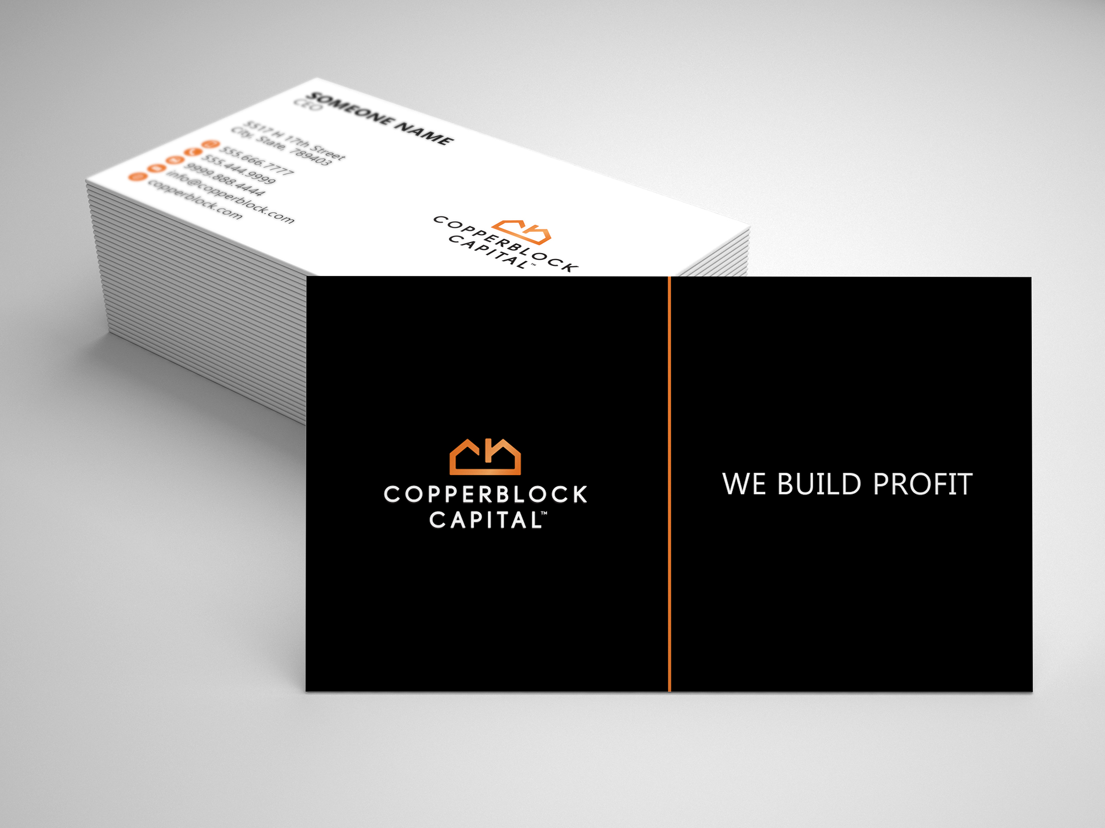 Business Card Design by ubaidomar for Copperblock Capital Corp. | Design #20338974