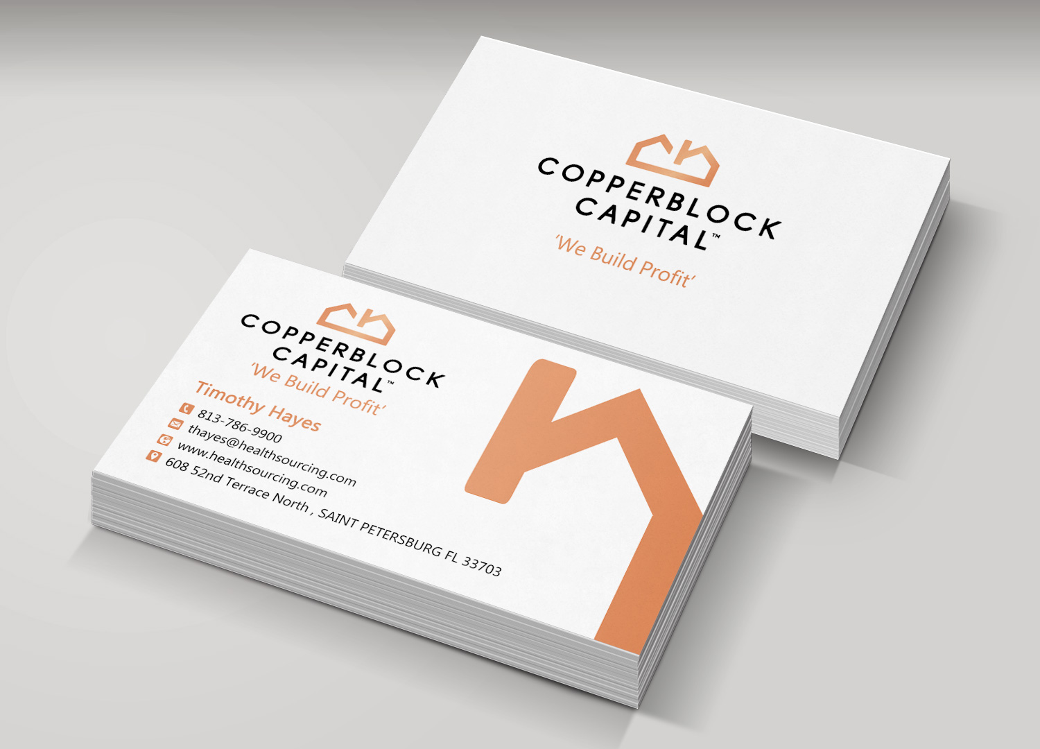 Business Card Design by Monna for Copperblock Capital Corp. | Design #20330693