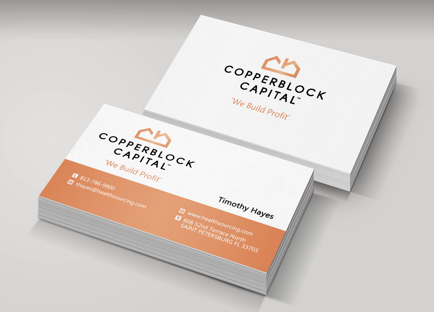 Business Card Design by Monna for Copperblock Capital Corp. | Design #20330700