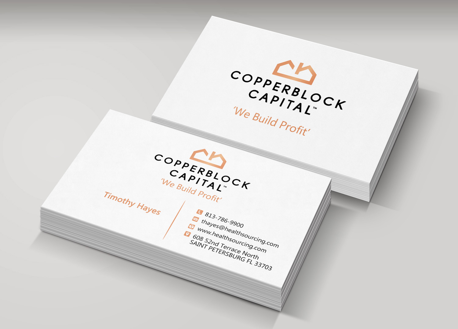 Business Card Design by Monna for Copperblock Capital Corp. | Design #20330701